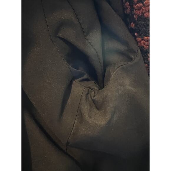 Tracy Reese Anthropologie Motto Zip Tweed Leather Trim Red Black Jacket Blazer 2 - Picture 16 of 16